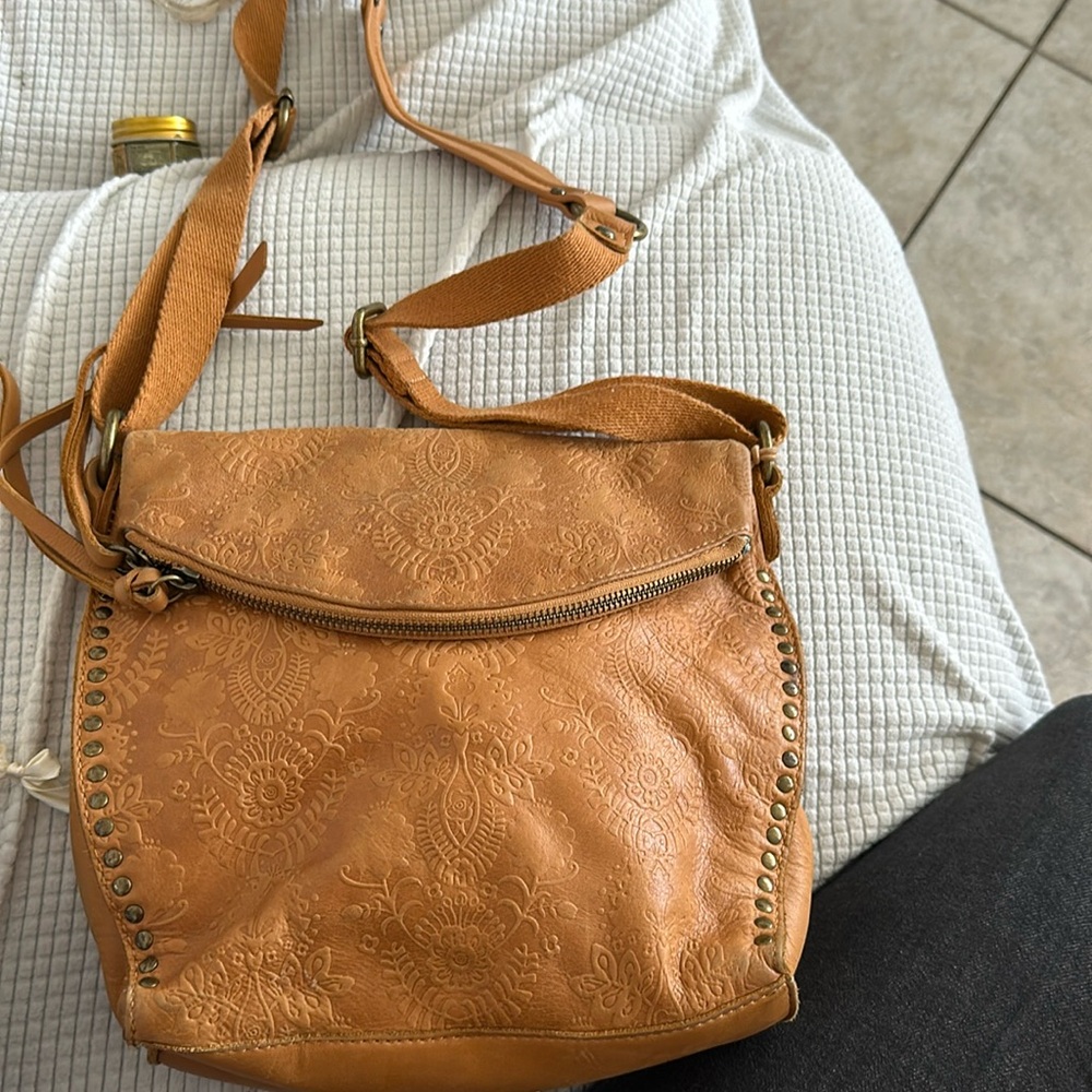 Leather brown bag gorgeous color
